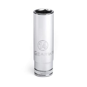 Gearwrench® 3/8 Dr 6Pt Socket Deep Metric 14mm | Accent Tools