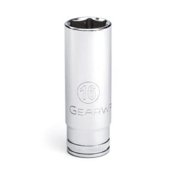 Gearwrench® 3/8 Dr 6Pt Socket Deep Metric 16mm | Accent Tools