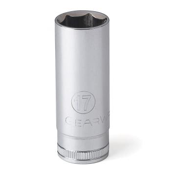 Gearwrench® 3/8 Dr 6Pt Socket Deep Metric 17mm | Accent Tools