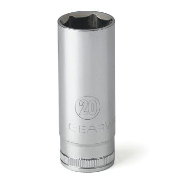 Gearwrench® 3/8 Dr 6Pt Socket Deep Metric 20mm | Accent Tools