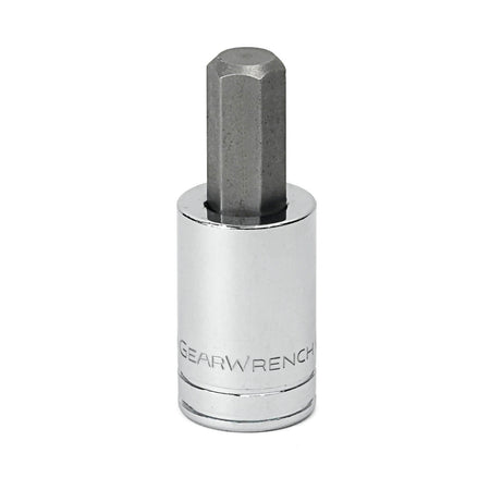 GEARWRENCH 5mm 3/8 inch drive metric hex bit socket with S2 steel insert and chrome finish