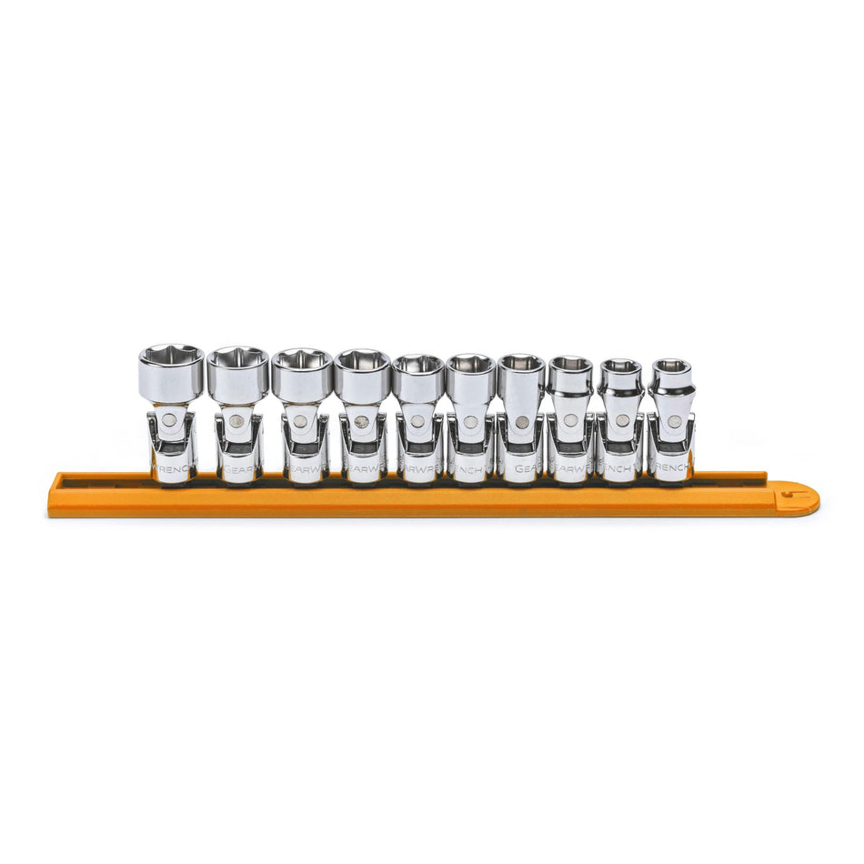 Gearwrench® 10Pc 3/8in. Drive 6-Point Metric Flex Socket Set | Accent Tools