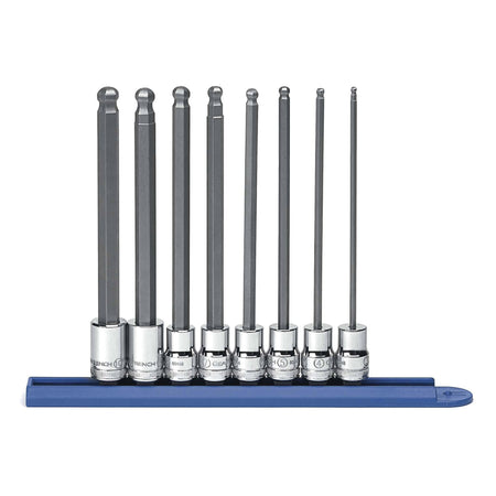 Gearwrench® 8Pc 3/8in. Drive Metric Long Ball End Hex Bit Socket Set | Accent Tools
