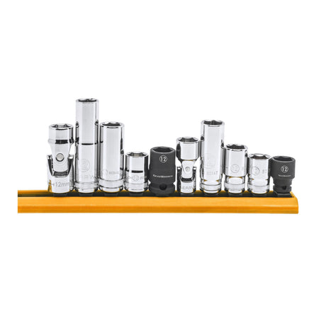 Gearwrench® 10Pc1/4 & 3/8 in. Drive 12mm Metric Socket Set | Accent Tools
