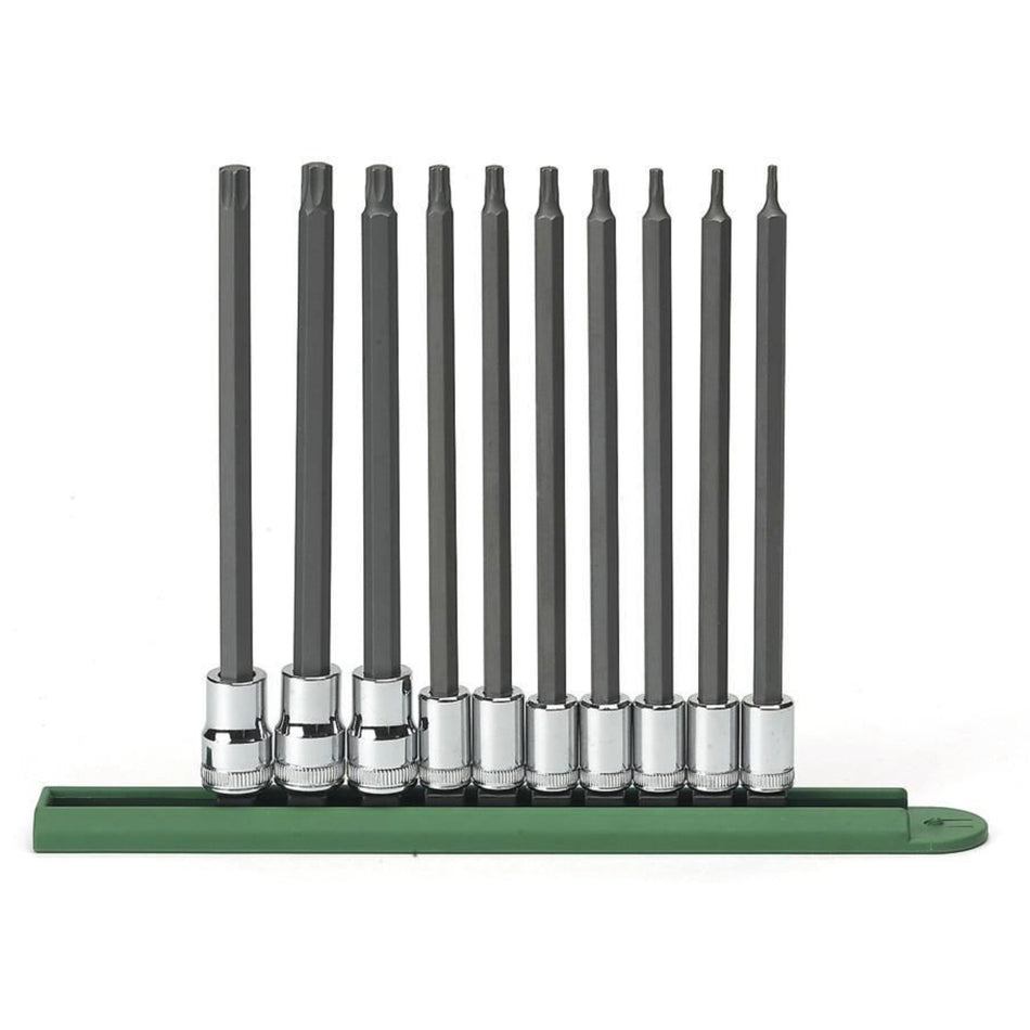 Gearwrench® 10Pc 1/4 & 3/8 in. Drive Torx Long Bit Socket Set | Accent Tools