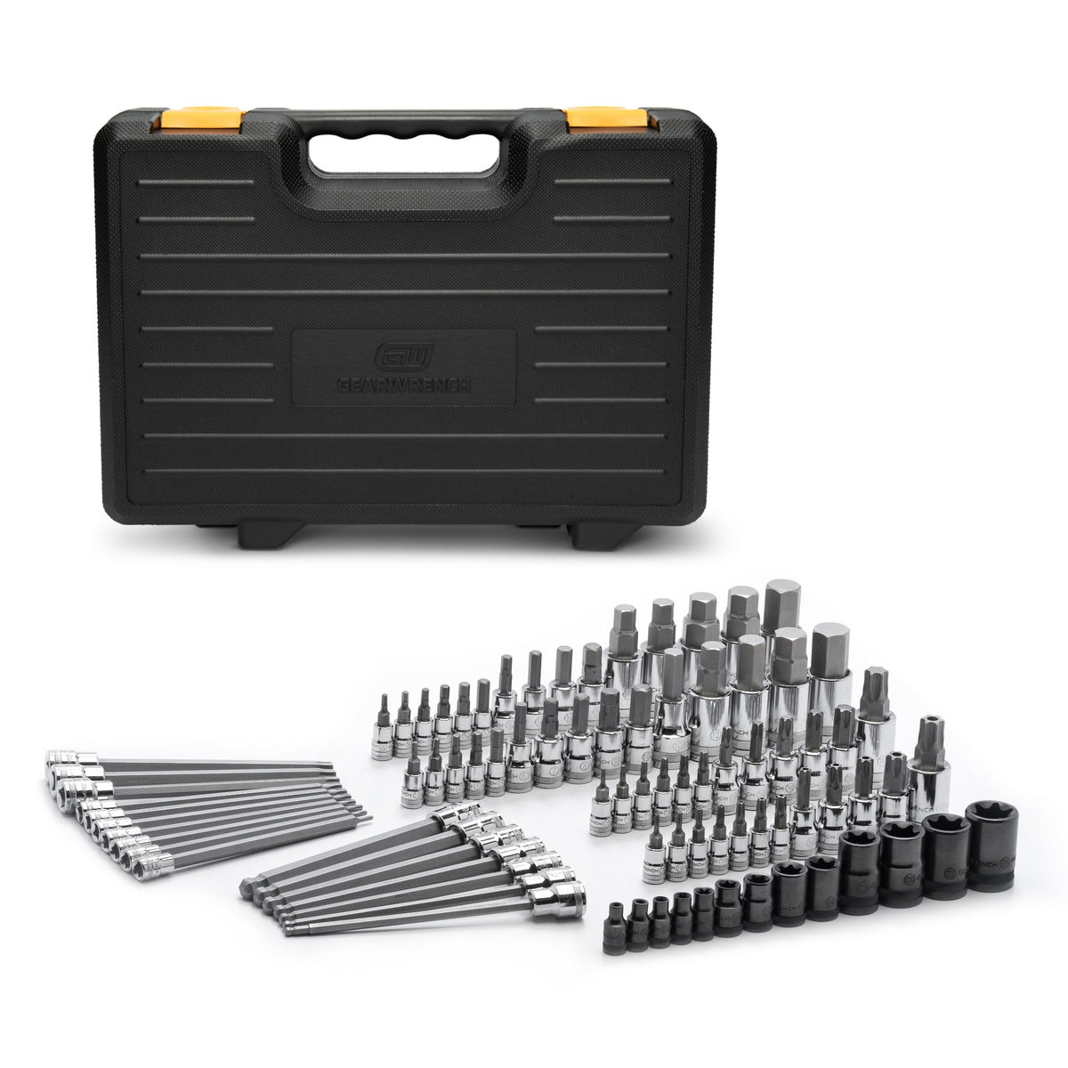 Gearwrench® Socket Set Hex & Torx Bit BlowMold Case MET/SAE 84Pc | Accent Tools