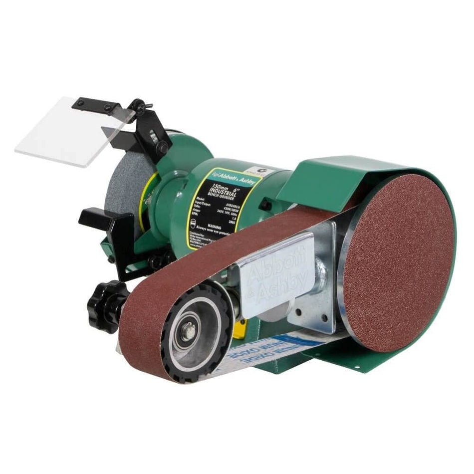 Abbott & Ashby 6" Industrial Grinder with Linishing Attachment, 915 x 50mm