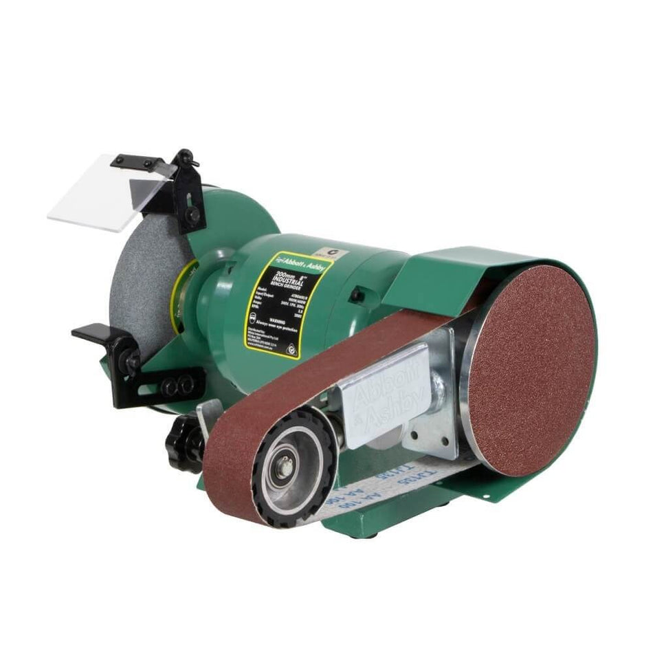 Abbott & Ashby 8" Industrial Grinder with Linishing Attachment, 915 x 50mm