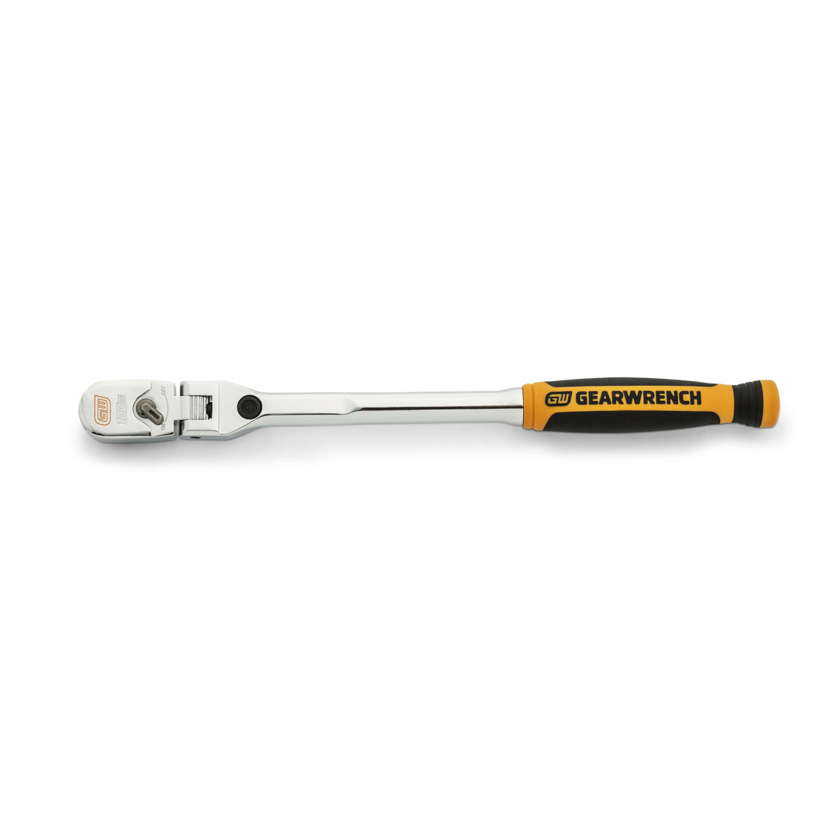 Gearwrench® 1/4in. Drive 120XP Dual Material Handle Locking Flex Head Ratchet (9in.) | Accent Tools