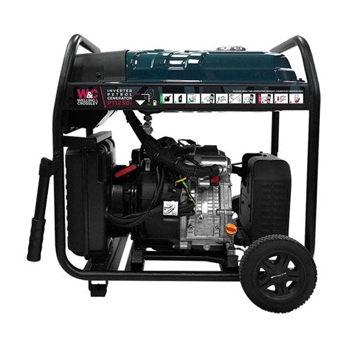W&C 11.25 kVA (9,000W) Open Frame Inverter Petrol Generator with E-Start WC-P11250i | White International