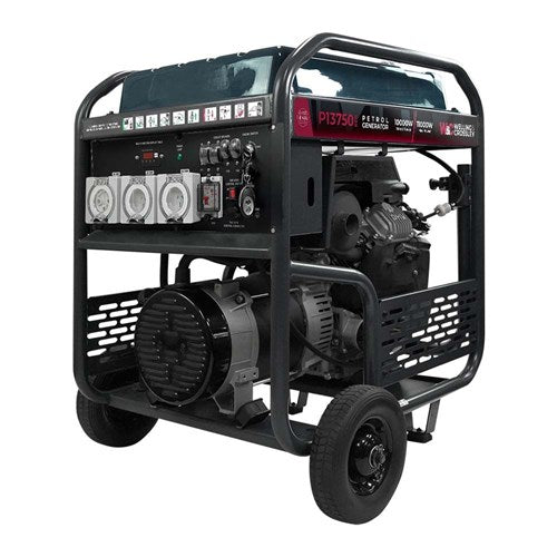 W&C 13.75 kVA (11,000W) Open Frame AVR Petrol Generator E-Start & RCD WC-P13750RCD