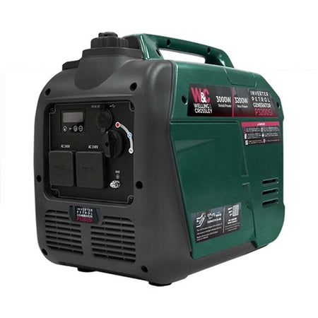 W&C 3,200W Smart Silent Inverter Petrol Generator WC-P3200Si | White International