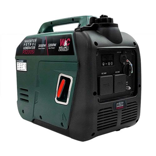 W&C 3,200W Smart Silent Inverter Petrol Generator WC-P3200Si | White International