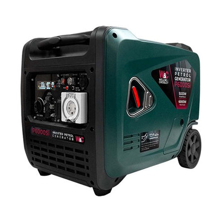 W&C 6,000W Smart Silent Inverter Petrol Generator with E-Start WC-P6000Si | White International