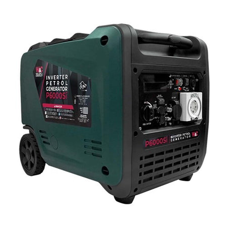 W&C 6,000W Smart Silent Inverter Petrol Generator with E-Start WC-P6000Si | White International