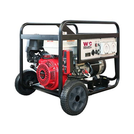W&C 7.75kVA (6000W) Open Frame AVRGenerator with Honda Engine WC-P7750H | White International