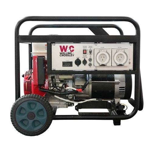 W&C 7.75kVA (6000W) Open Frame AVRGenerator with Honda Engine WC-P7750H | White International