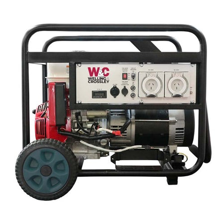 W&C 7.75kVA (6000W) Open Frame AVRGenerator with Honda Engine WC-P7750H | White International