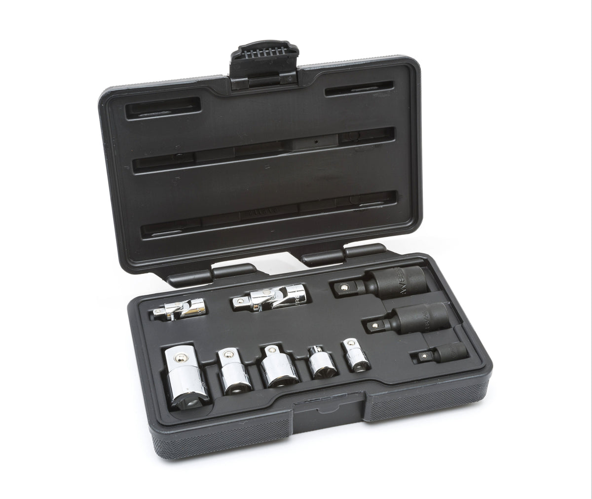 Gearwrench® 10Pc 1/4in., 3/8in. & 1/2in. Drive Universal Joint & Adapter Set | Accent Tools