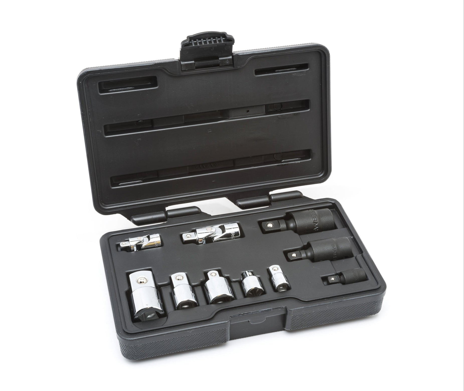 Gearwrench® 10Pc 1/4in., 3/8in. & 1/2in. Drive Universal Joint & Adapter Set | Accent Tools