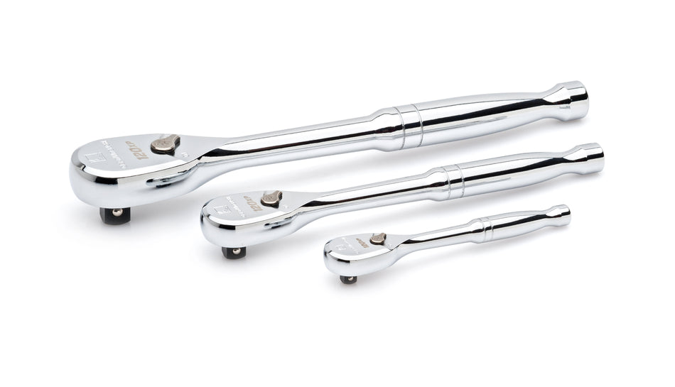Gearwrench® 3Pc 1/4, 3/8 & 1/2 in. Drive 120XP Teardrop Ratchet Set in EVA Tray | Accent Tools