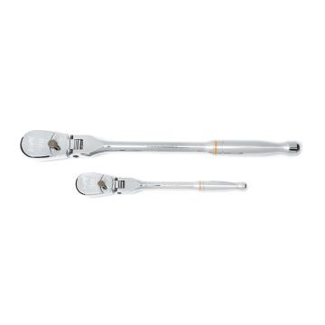 Gearwrench® 2 Pc. 1/4 & 3/8 Drive 90 Tooth Flex Head Teardrop Ratchet Set | Accent Tools