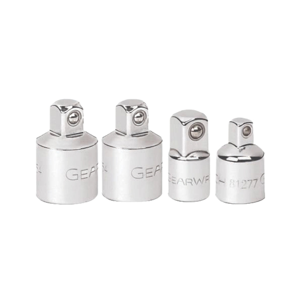 Gearwrench® 1/4 3/8 and 1/2 r Adapter Set on Socket Rail 4Pc | Accent Tools