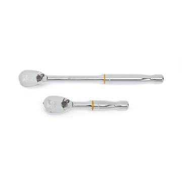 Gearwrench® 2Pc 3/8in. Drive 90-Tooth Compact Head Teardrop Ratchet Set | Accent Tools