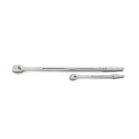 Gearwrench® 2Pc 1/4 & 3/8 in. Drive 120XP Extra Long Handle Teardrop Ratchet Set | Accent Tools