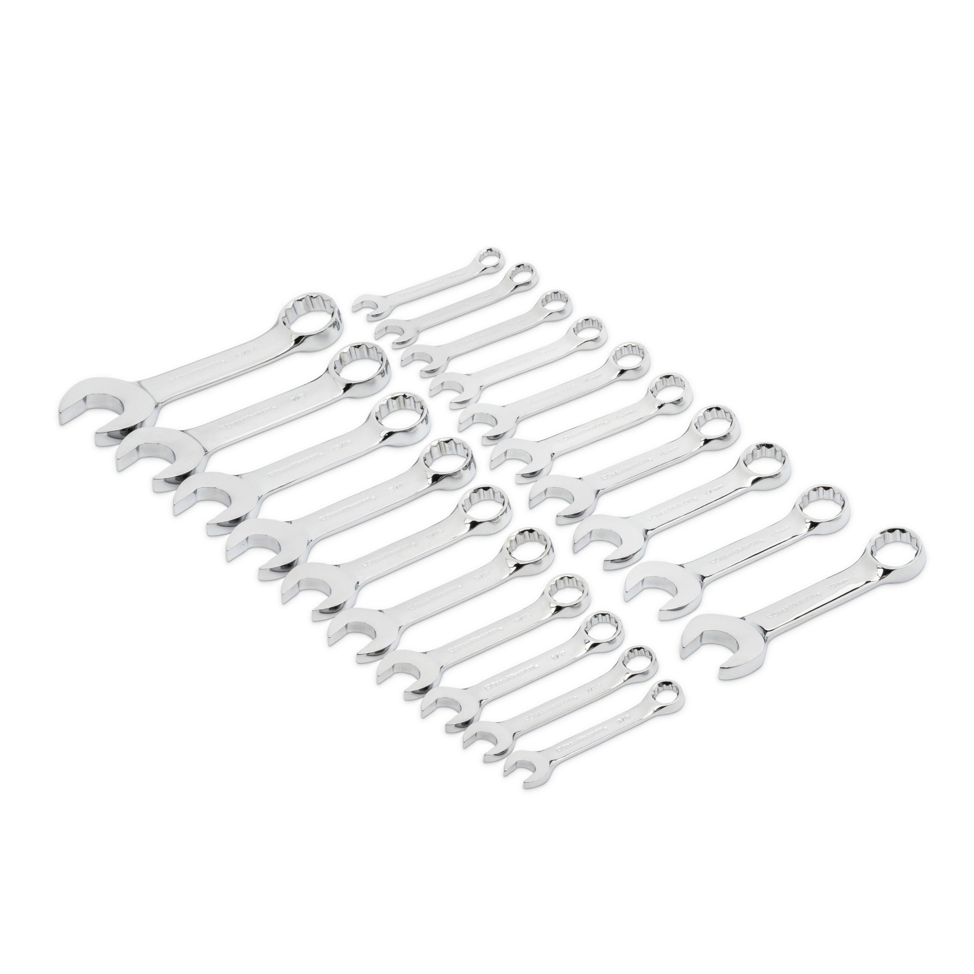 Gearwrench® 20Pc 12-Point SAE & Metric Stubby Combination Wrench Set | Accent Tools
