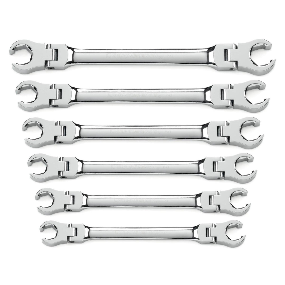 Gearwrench® 6Pc Metric Flex Head Flare Nut Wrench Set | Accent Tools