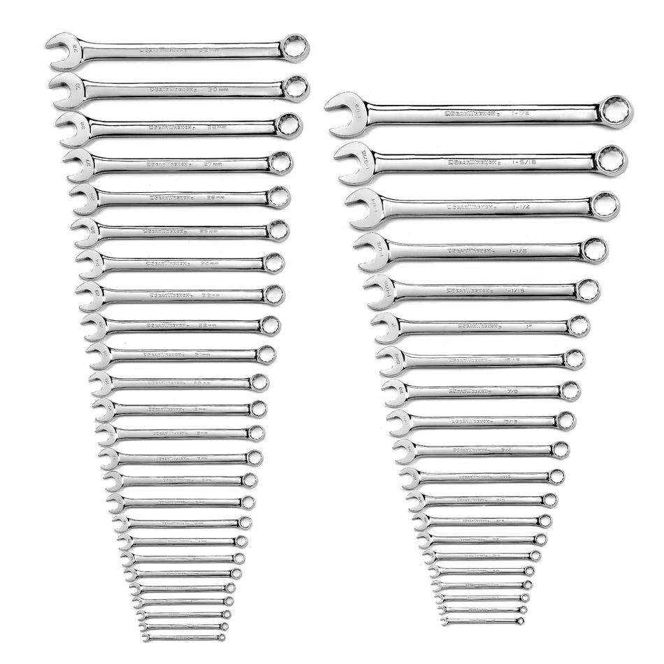 Gearwrench® 44Pc 12-Point Metric & SAE Long Pattern Combination Wrench Set | Accent Tools
