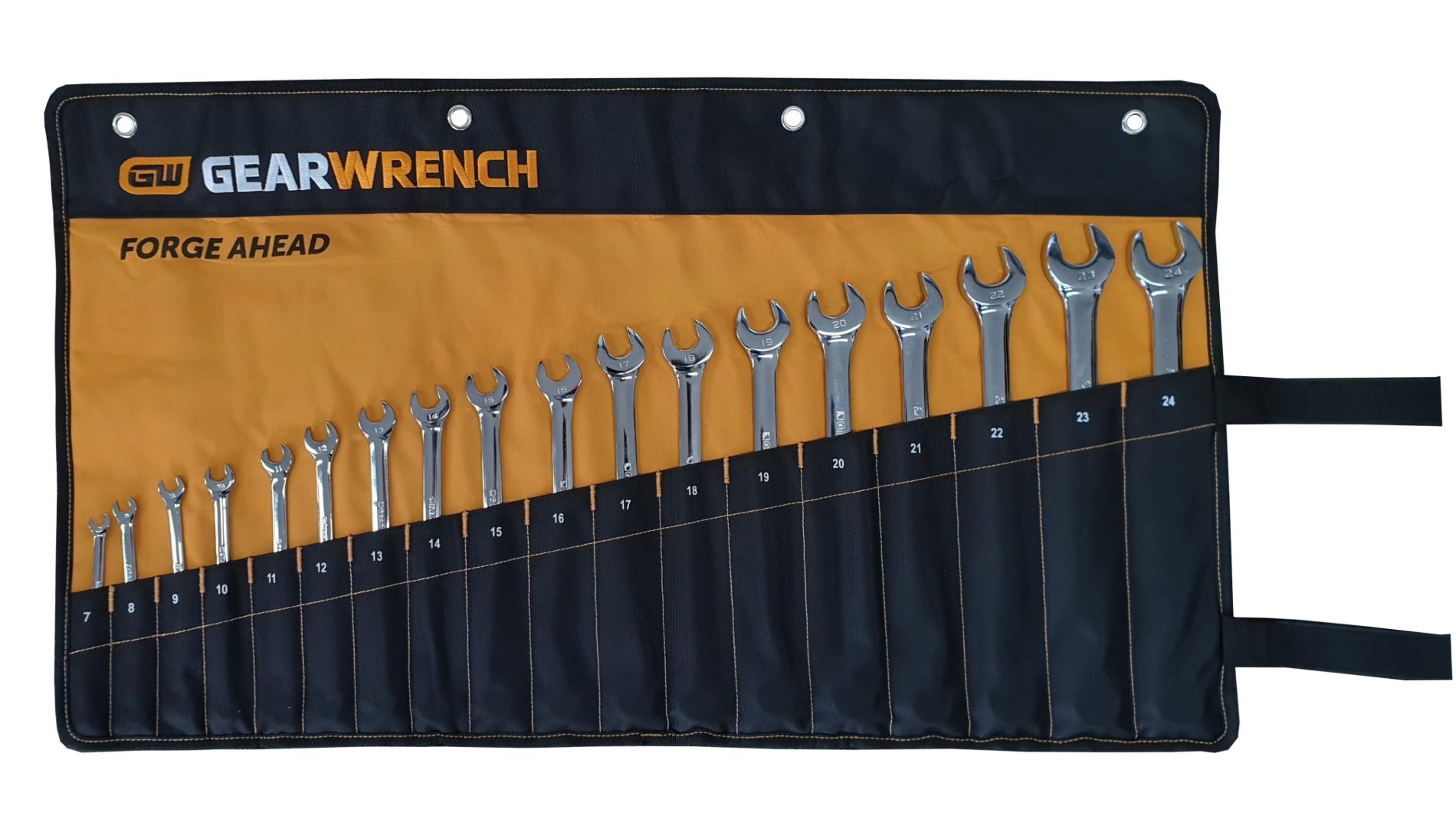 Gearwrench® 18Pc 12-Point Metric Long Pattern Combination Wrench Set - Roll | Accent Tools