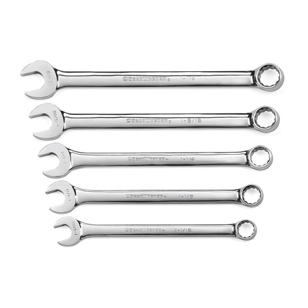 Gearwrench® 5Pc 12-Point SAE Long Pattern Combination Wrench Set | Accent Tools