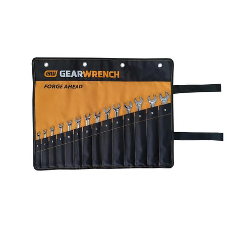 Gearwrench® 14Pc 12-Point Metric Long Pattern Combination Wrench Set - Roll | Accent Tools