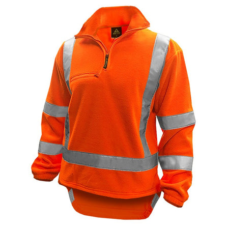 Clearance - Hi-Vis TTMC Polar Fleece Jacket, Orange -Size 8XL | Esko