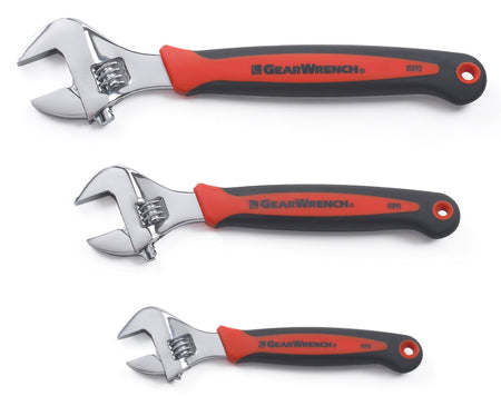 Gearwrench® Wrench Set Adjustable Cushion Grip 3Pc | Accent Tools