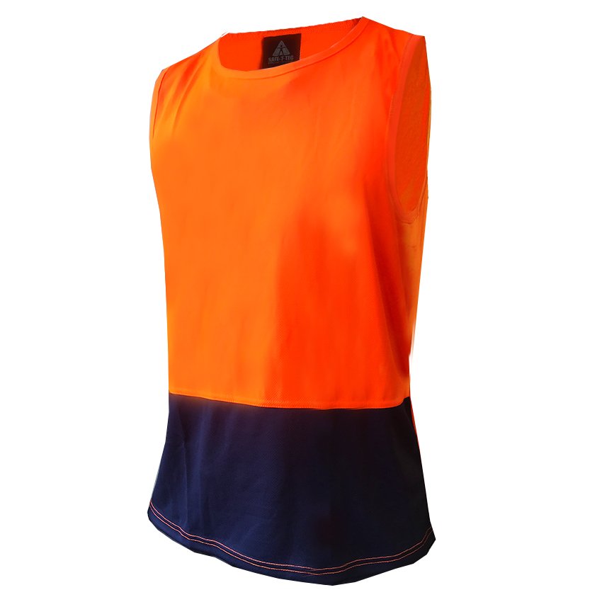 Esko Singlet, Orange/Blue-Size 2XL