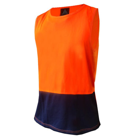 Esko Singlet, Orange/Blue-Size 2XL