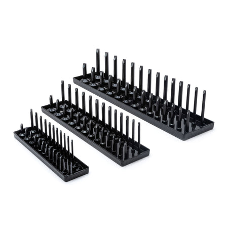 Gearwrench® 3 Pc. 1/4 3/8 & 1/2 Drive Black SAE Socket Storage Tray Set | Accent Tools