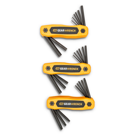 Gearwrench® 25 piece SAE Metric Torax Folding Hex Key Set | Accent Tools