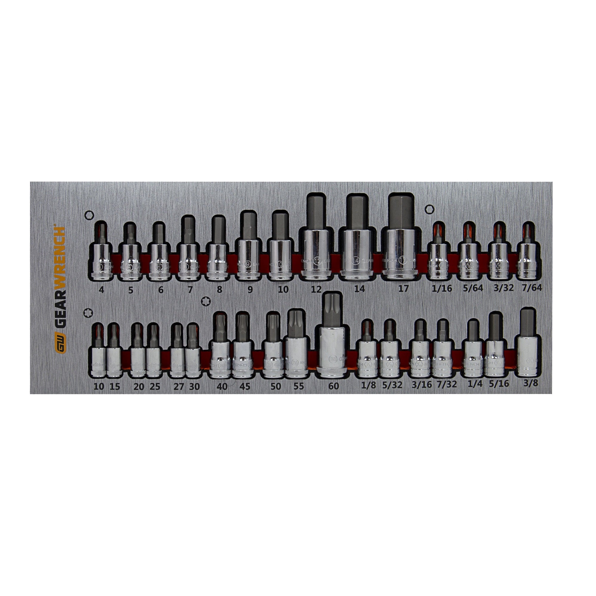 Gearwrench® 32Pc Hex & Torx Bit Set in EVA Tray | Accent Tools