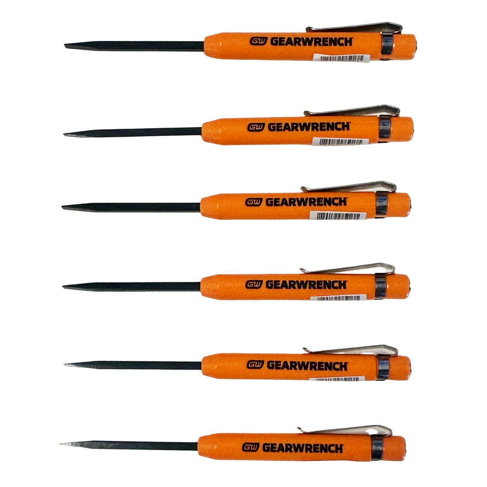 GEARWRENCH 6Pc Straight Mini Pry Bar Set | Accent Tools
