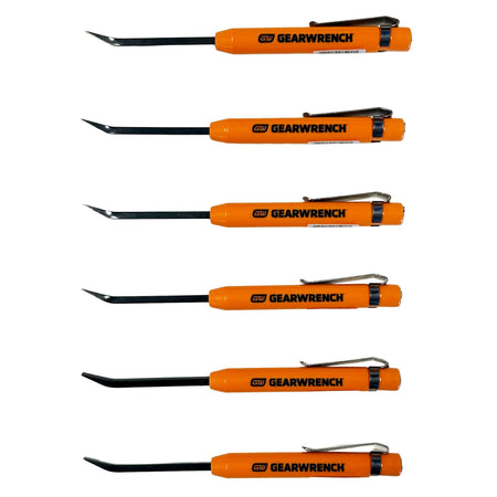 GEARWRENCH 6Pc 20 Degree Angled Mini Pry Bar Set | Accent Tools