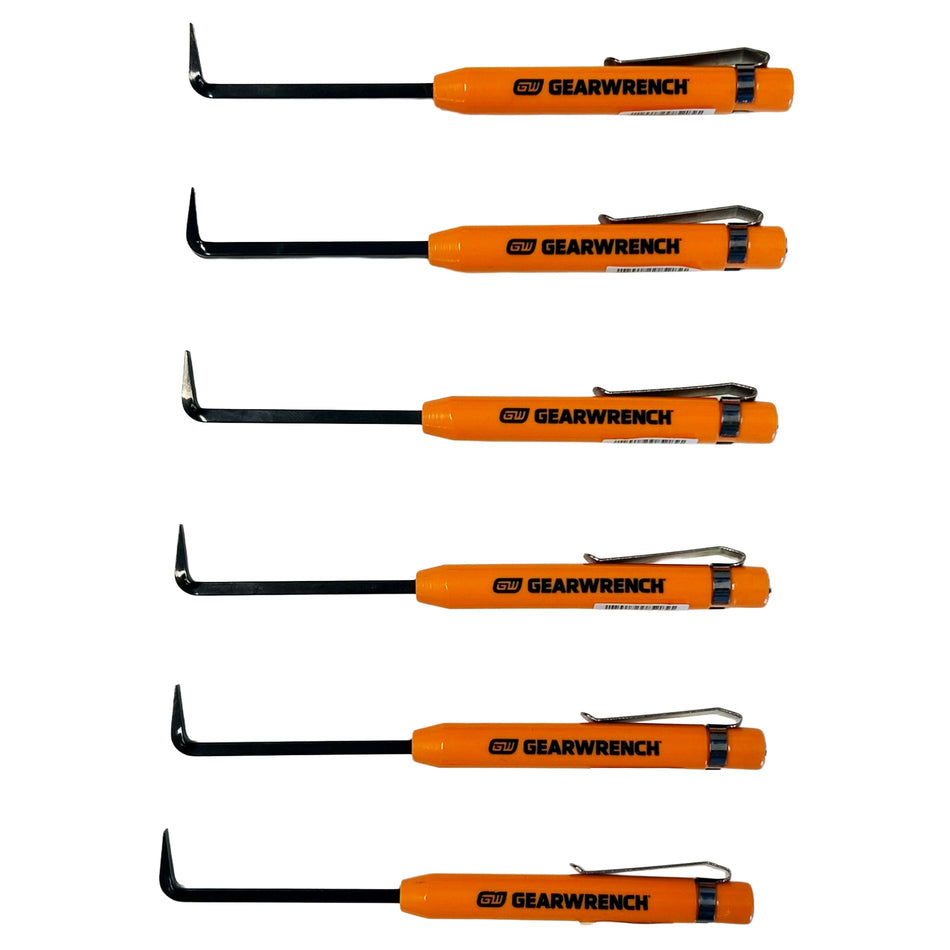 GEARWRENCH 6Pc 90 Degree Angled Mini Pry Bar Set | Accent Tools