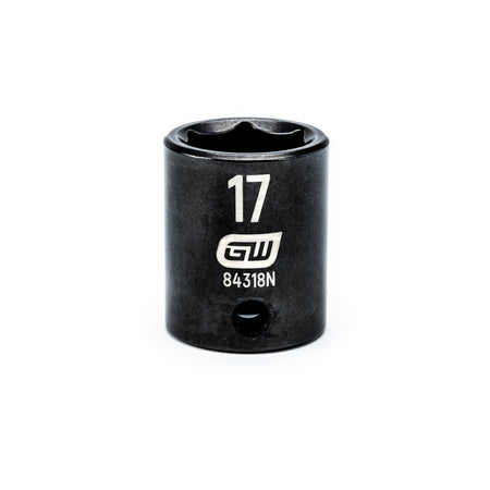 Gearwrench® 17mm 3/8in. Drive 6-Point Metric Standard Impact Socket | Accent Tools