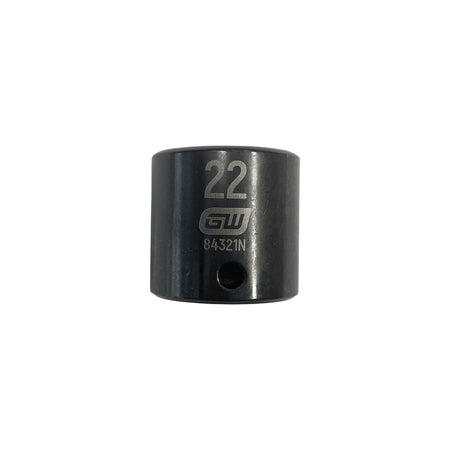 Gearwrench® 22mm 3/8in. Drive 6-Point Metric Standard Impact Socket | Accent Tools