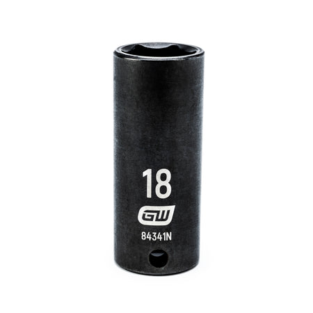 Gearwrench® 18mm 3/8in. Drive 6-Point Metric Deep Impact Socket | Accent Tools