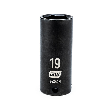 Gearwrench® 19mm 3/8in. Drive 6-Point Metric Deep Impact Socket | Accent Tools