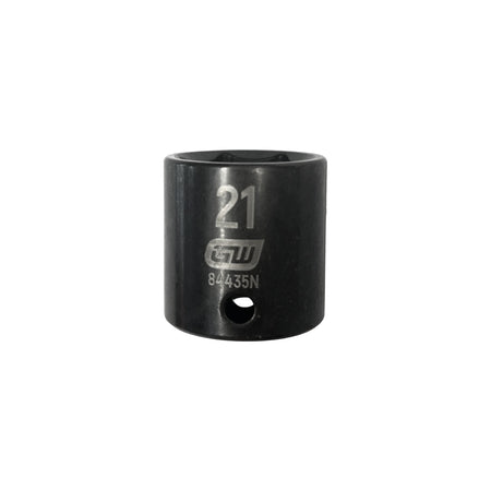 Gearwrench® 21mm 3/8in. Drive 6-Point Metric Standard Impact Socket | Accent Tools